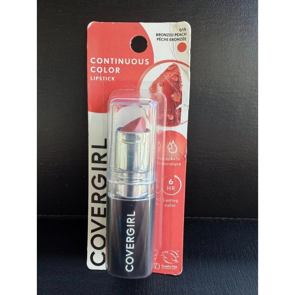 CoverGirl Continuous Color Lipstick 015 Bronzed Peach – Peachy Bronze Satin